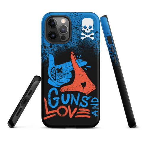 Tough Case for iPhone® - Guns and Love