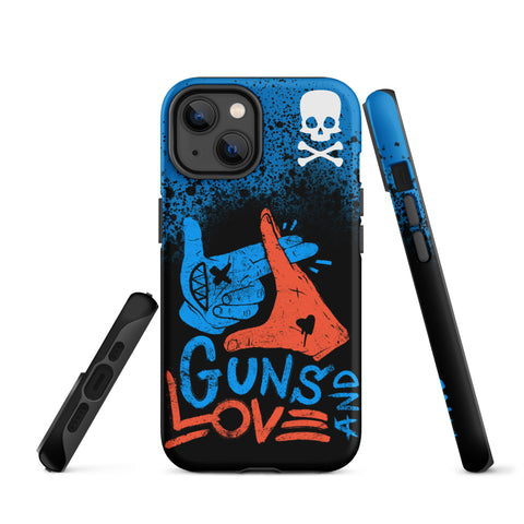 Tough Case for iPhone® - Guns and Love