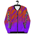 Custom Mens Bomber Jacket - purple tiger camo