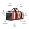 Duffle bag - Italian summer style. Cool sport bag with Line print