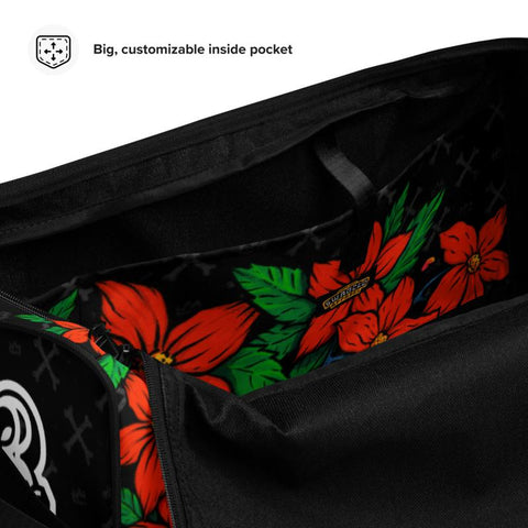 Fashionable Duffle bag - crazy cash. Cool sport bag with Skull print
