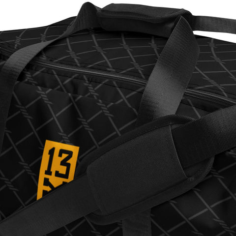Luxury Duffle bag - from 13XSNZ Designer. Cool sport bag with barbed wire print