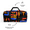Branded 13X sport Duffle bag - with oil african abstraction print
