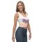 Grow in grace - exclusive designer fitted crop top. Cute crop top with rainbow.