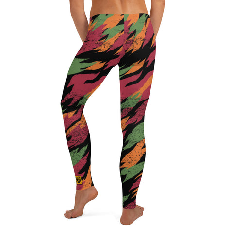 Designer Sexy womens leggings with camo pattern. Hot womens leggings with camouflage print