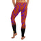 Designer womens Leggings with tiger stripes print. Fashionable womens leggings with animal pattern.