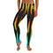 Designer Sexy womens leggings with color lines pattern. Hot womens leggings with stripes print