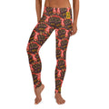 Designer womens Leggings with middle finger print - fck the system. Swag womens leggings with unique designer pattern