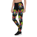 Designer womens Leggings with a swag girl print. Fashionable fitness leggings for an active life. Cool Dripping women’s leggings with hot girl pattern. Drip leggings with sexy girl print