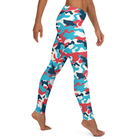 Womens Leggings with camo pattern.  Awesome womens leggings with camouflage pattern