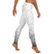 Womens Leggings with white tiger stripes. White Fashionable womens leggings with animal print