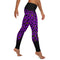 Sexy womens leggings with purple bubble designer pattern. Hot womens leggings with designer print
