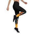 Designer womens Leggings with fire print. Awesome womens leggings with firewall pattern - cosplay stuff