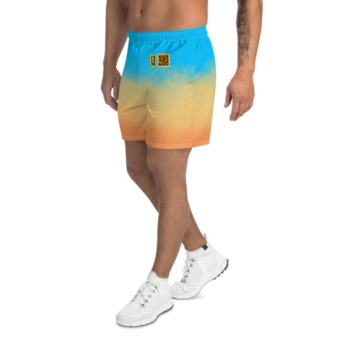 Drip Men's Shorts with trendy pattern - Skydiving. Fashionable Mens shorts with cool print.