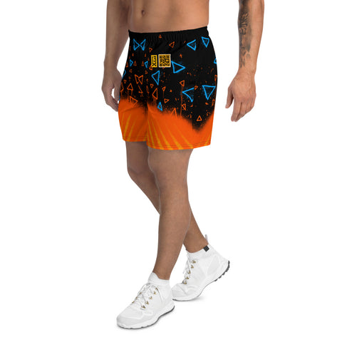 Designer Men's Shorts with trendy pattern. Stylish Mens athletic shorts.