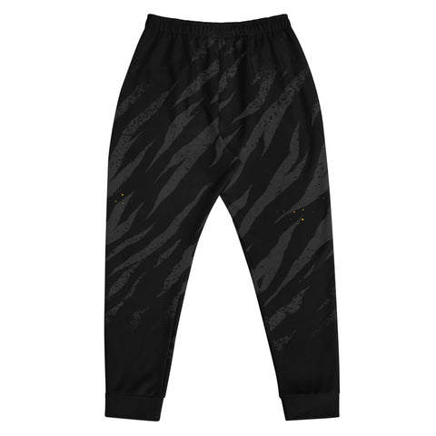 Mens Joggers with animal camouflage pattern. Mens Joggers with black tiger stripes skin. LIMITED EDITION