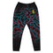 Mens Joggers with Electric night camo pattern.  Mens Joggers with camouflage print. Fashionable SWAG Camo joggers.
