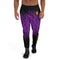 Awesome purple Mens Joggers. Swagclo branded mens joggers. Trendy pants with sound wave pattern