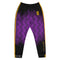 Awesome purple Mens Joggers. Swagclo branded mens joggers. Trendy pants with sound wave pattern