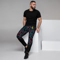 Mens Joggers with Electric night camo pattern.  Mens Joggers with camouflage print. Fashionable SWAG Camo joggers.