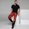 Mens Joggers with red camouflage. Mens joggers with camo print