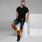Mens Joggers with fire print.