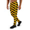 Cool striped Mens Joggers. Swag yellow black striped mens joggers