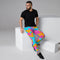 Mens Joggers LIFE COLOR. Men's joggers with bright luscious print. Imitation oiled colours.