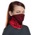 Swag branded red Neck Gaiter with black laces print. Unisex neck gaiter