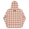 Cute womens hoodie with plaid. Branded checkered hoodie. Fashionable classic hoodies