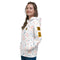 Cute Womens Hoodie with a delicate abstract pattern  - Queen of Likes