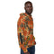 Mens Hoodie with an uniquely designed floral print.