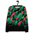 Mens camo sweatshirt. Designer sweatshirt by swagclo. Sweatshirt with fashionable camouflage print.