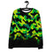 Mens green camo sweatshirt. Designer sweatshirt by swagclo. Camouflage sweatshirt. Sweatshirt with camo pattern.