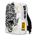 White Minimalist Backpack with SWAG TIGER